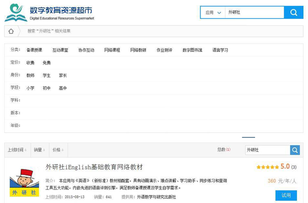 数字教育资源超市
